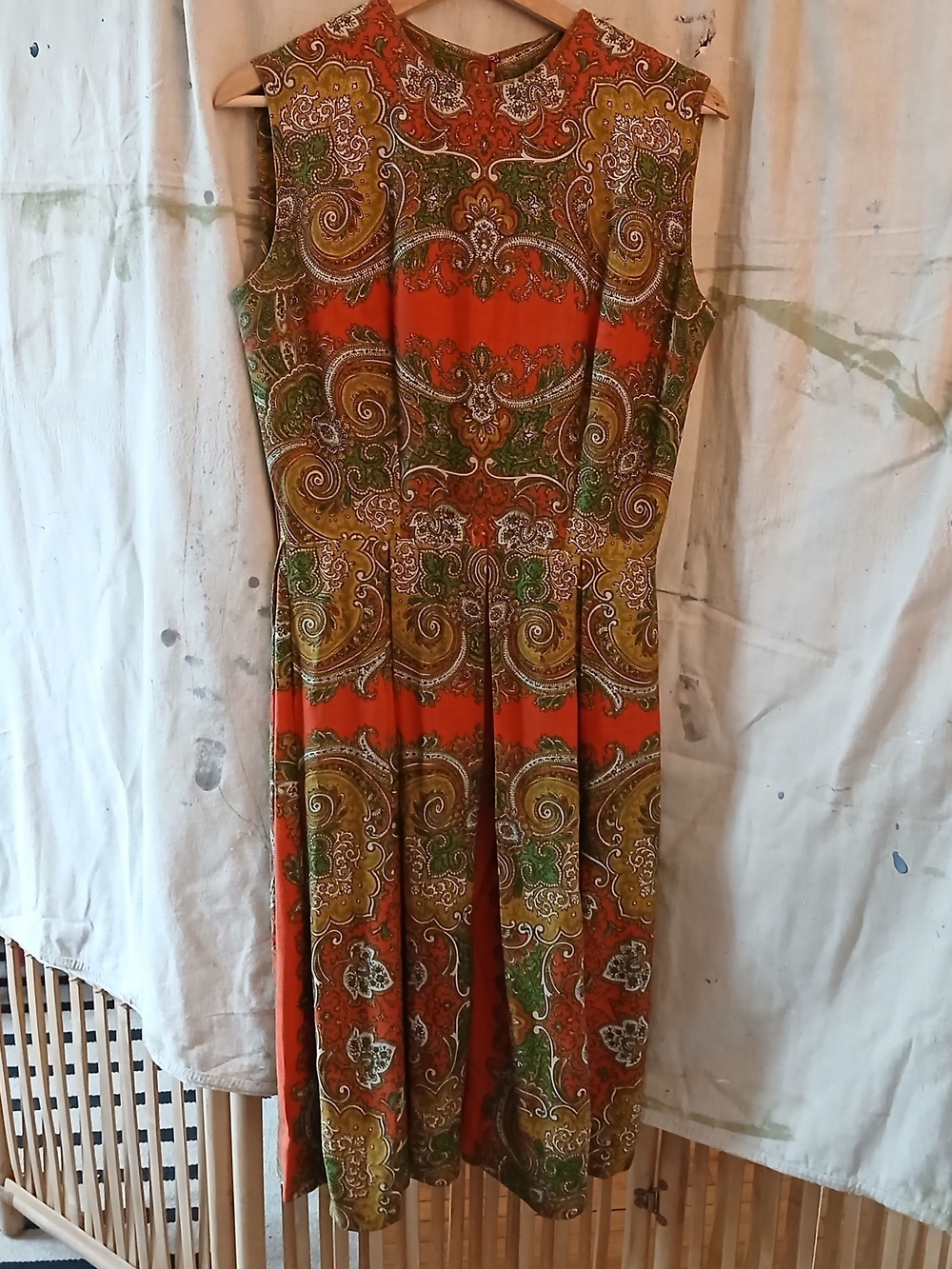 Vintage Paisley Dress